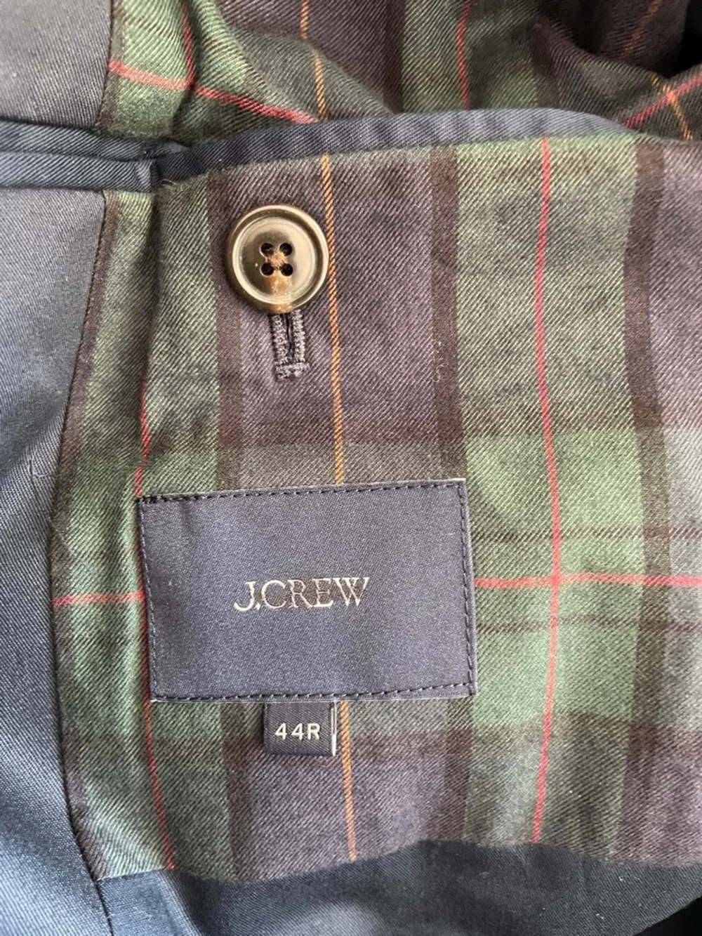 J. Crew Men's‎ Blue Rivington car coat in water-resistant cotton twill CB990 44R
